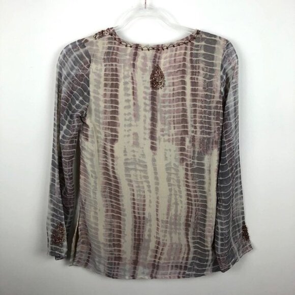 RAGA Snakeskin Embellished Blouse New NWT XS - Picture 9 of 10
